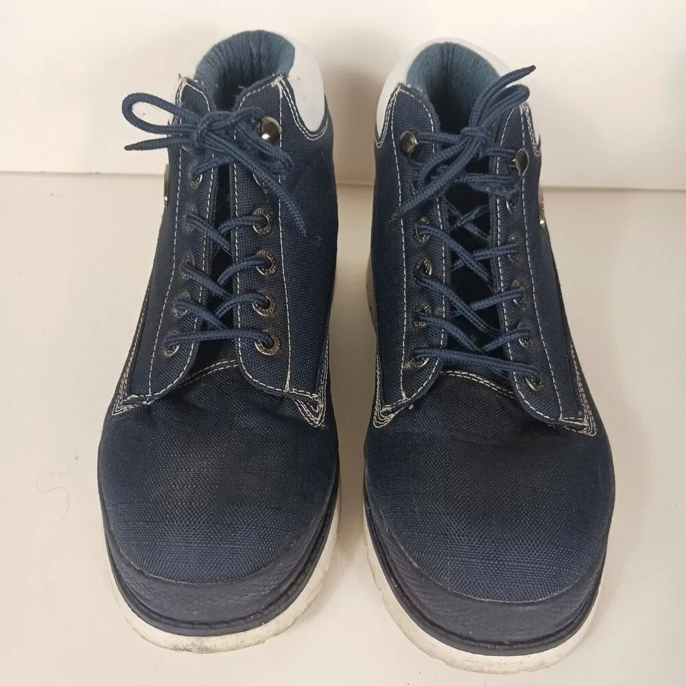 Lugz Drifter Ripstop Boot Mens Size 9 Blue Nylon Chukka Rugged Outdoor MDRST411